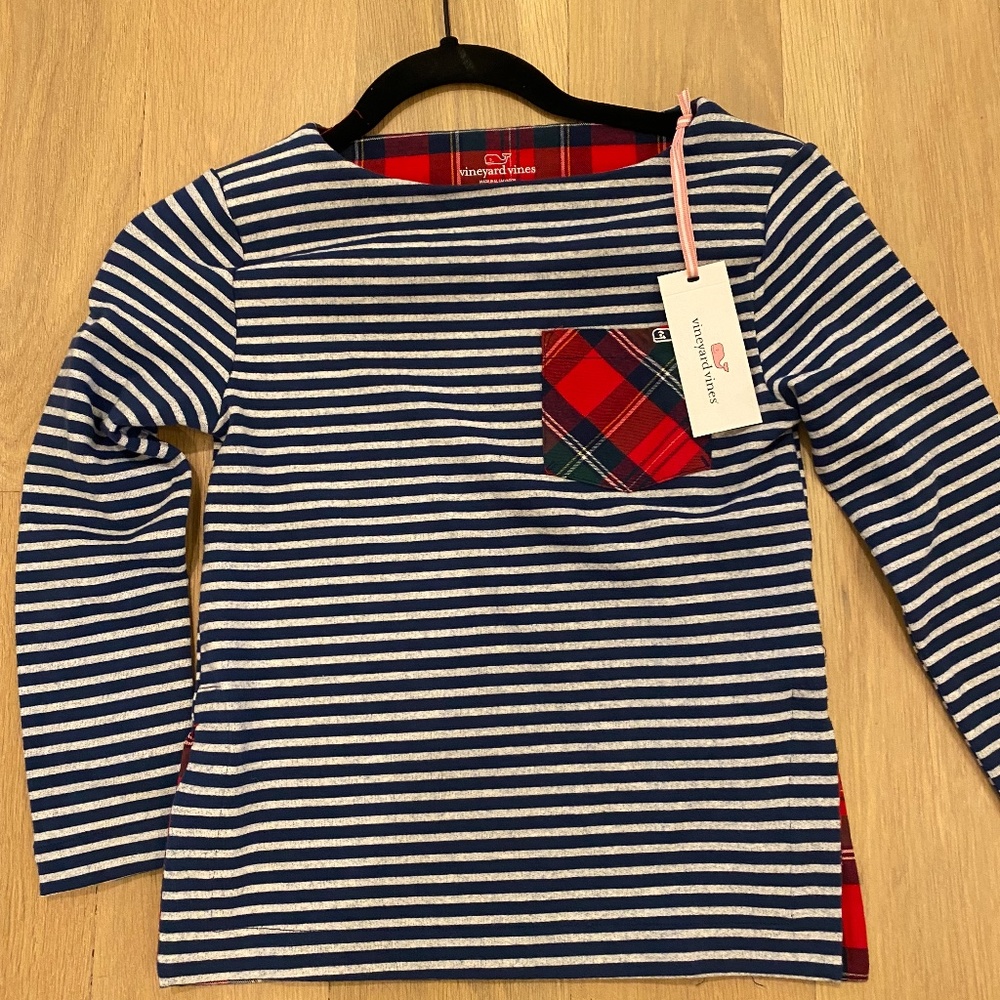 Vineyard Vines Navy Stripe NWT Girls Small